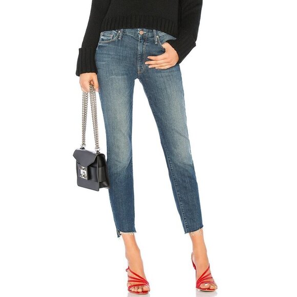 MOTHER DENIM- The Looker Ankle Step Fray Straight Leg Jeans- Size 26 - Picture 2 of 16